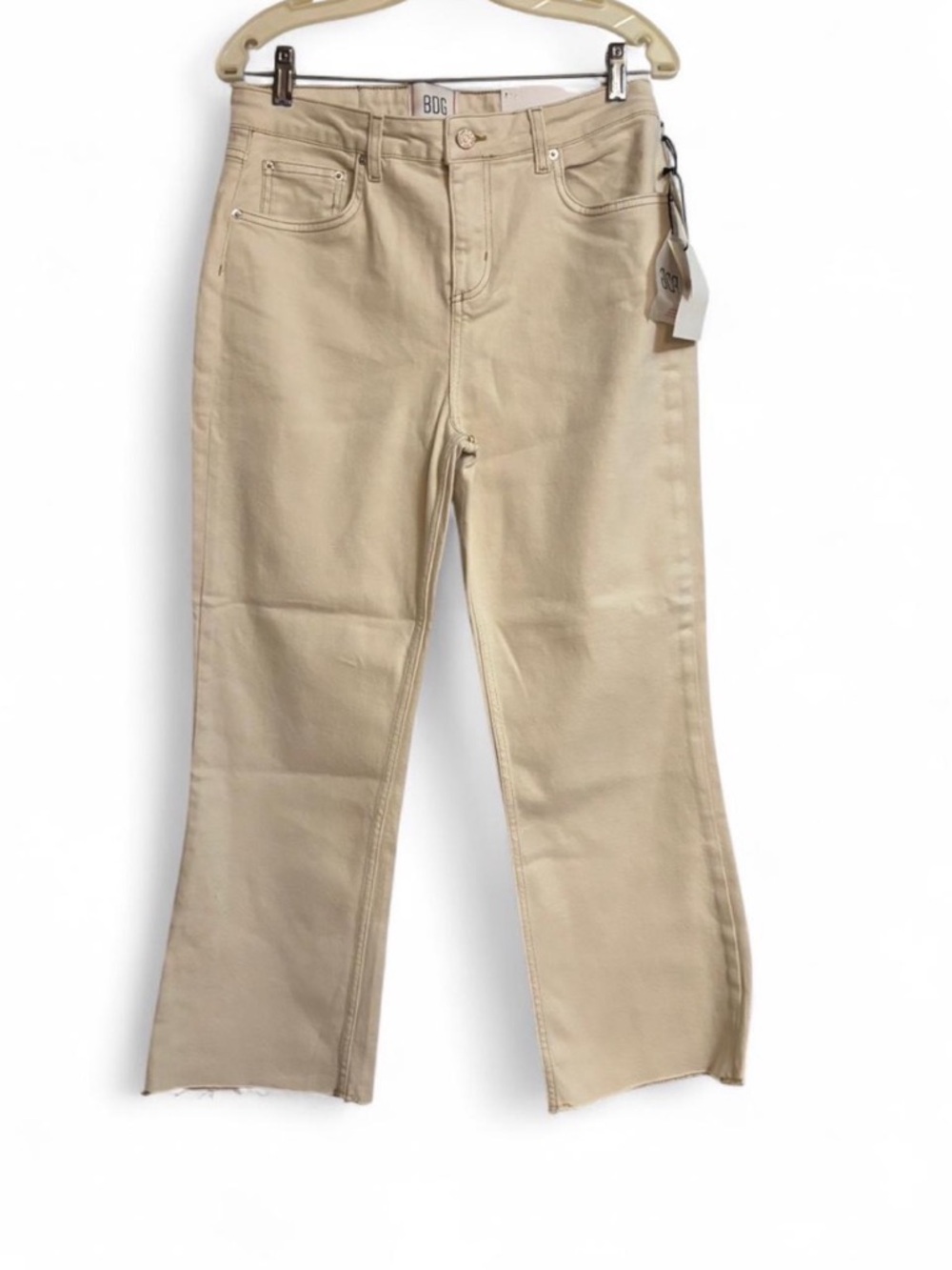 BDG Beige Flare Wide Leg Jeans